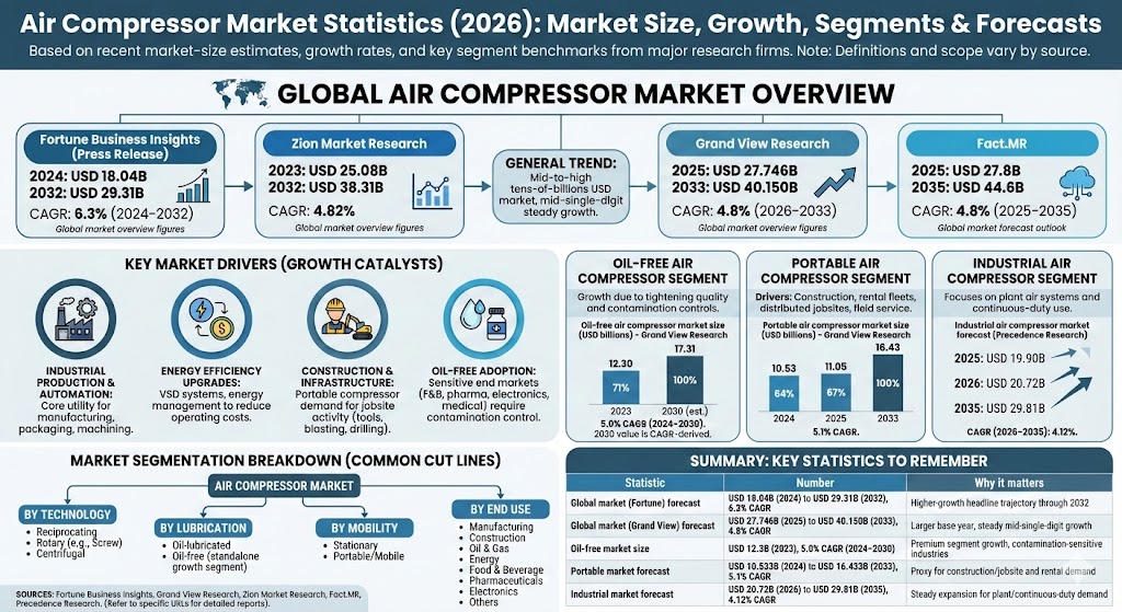 air compressor market statistics